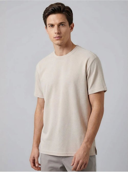 T-shirt homme en mélange viscose tommy - Kiabi T-shirt homme en mélange viscose tommy - Kiabi