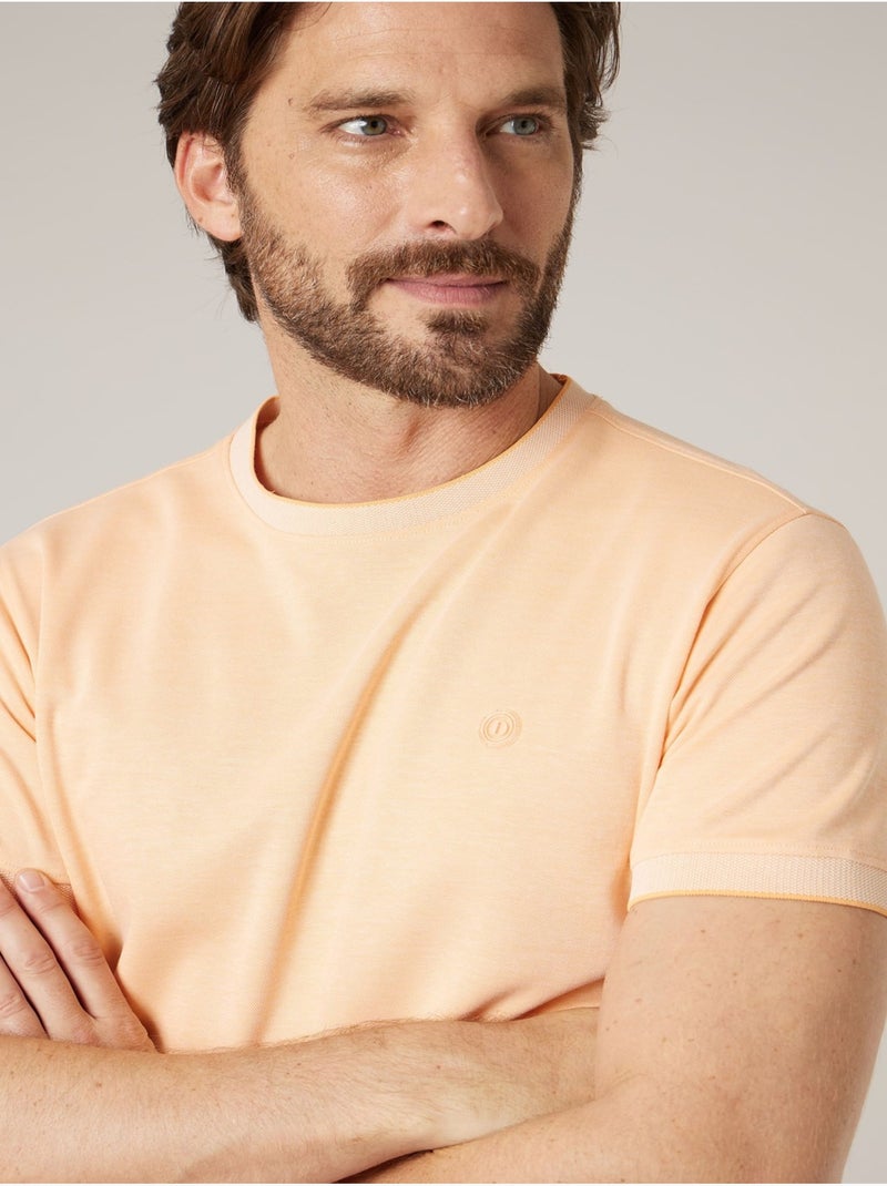 T-shirt homme en piqué 'Deeluxe' Orange - Kiabi