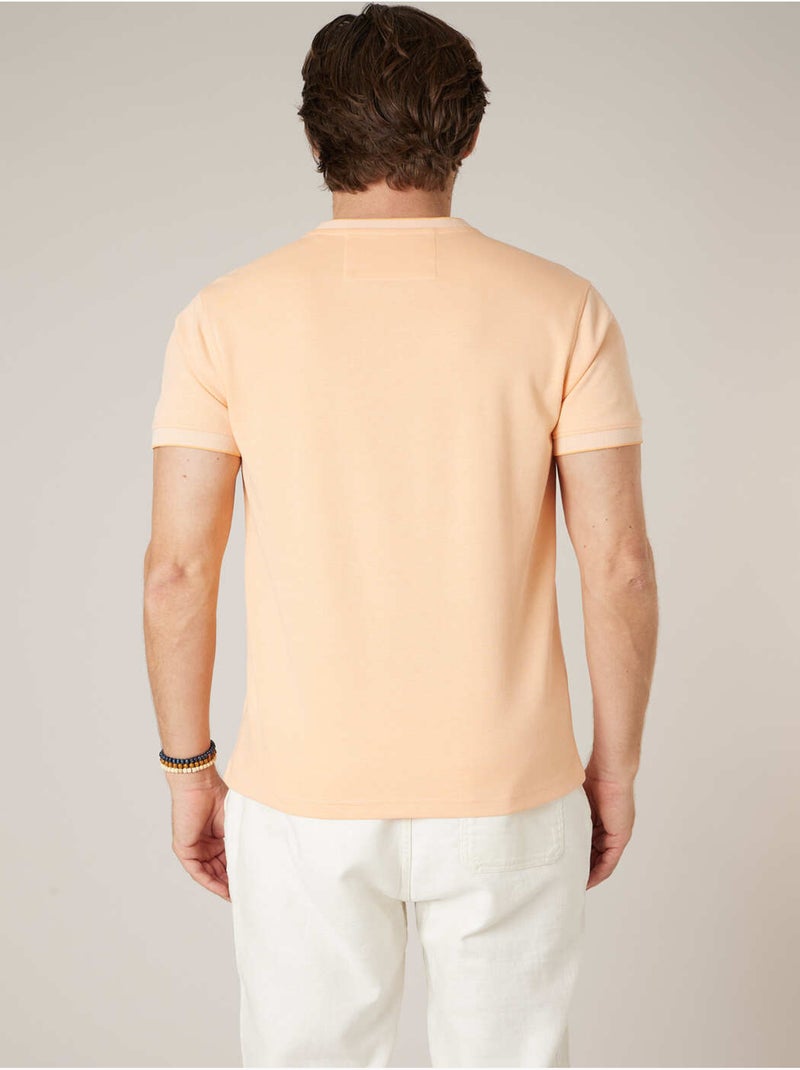 T-shirt homme en piqué 'Deeluxe' Orange - Kiabi