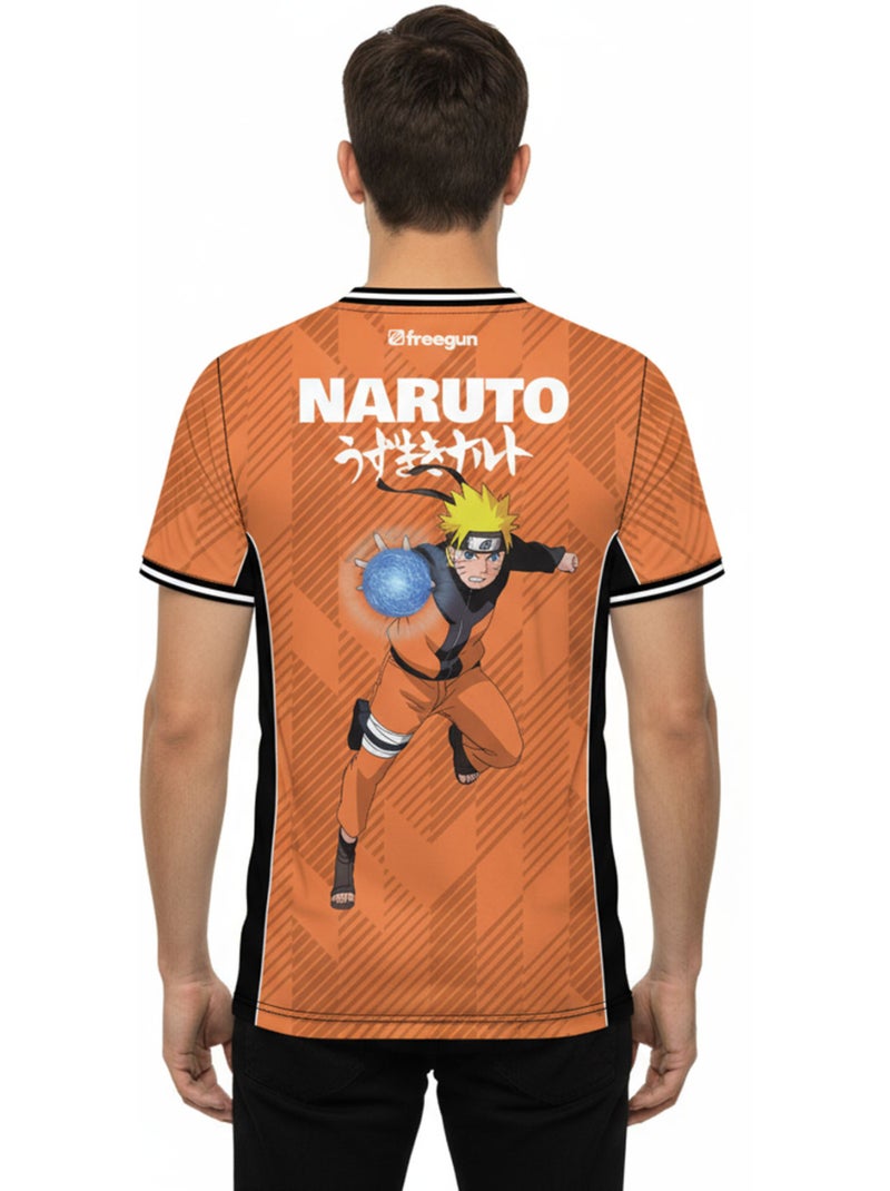 T-shirt homme en polyester Naruto Shippuden Naruto Freegun Orange - Kiabi