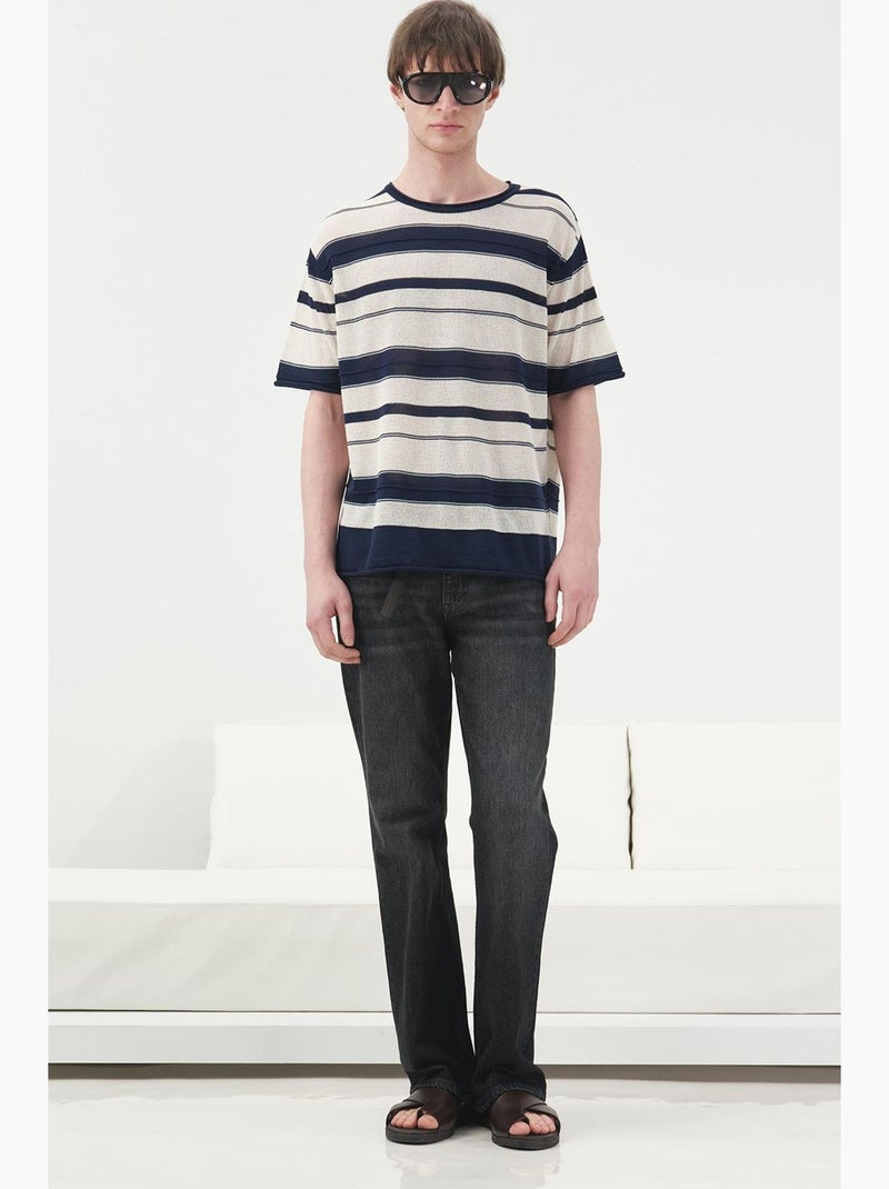 T-shirt homme giesto Bleu Beige - Kiabi