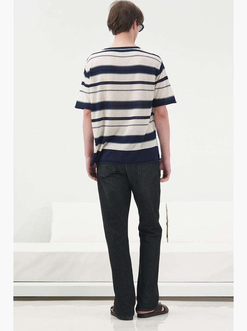 T-shirt homme giesto Bleu Beige - Kiabi