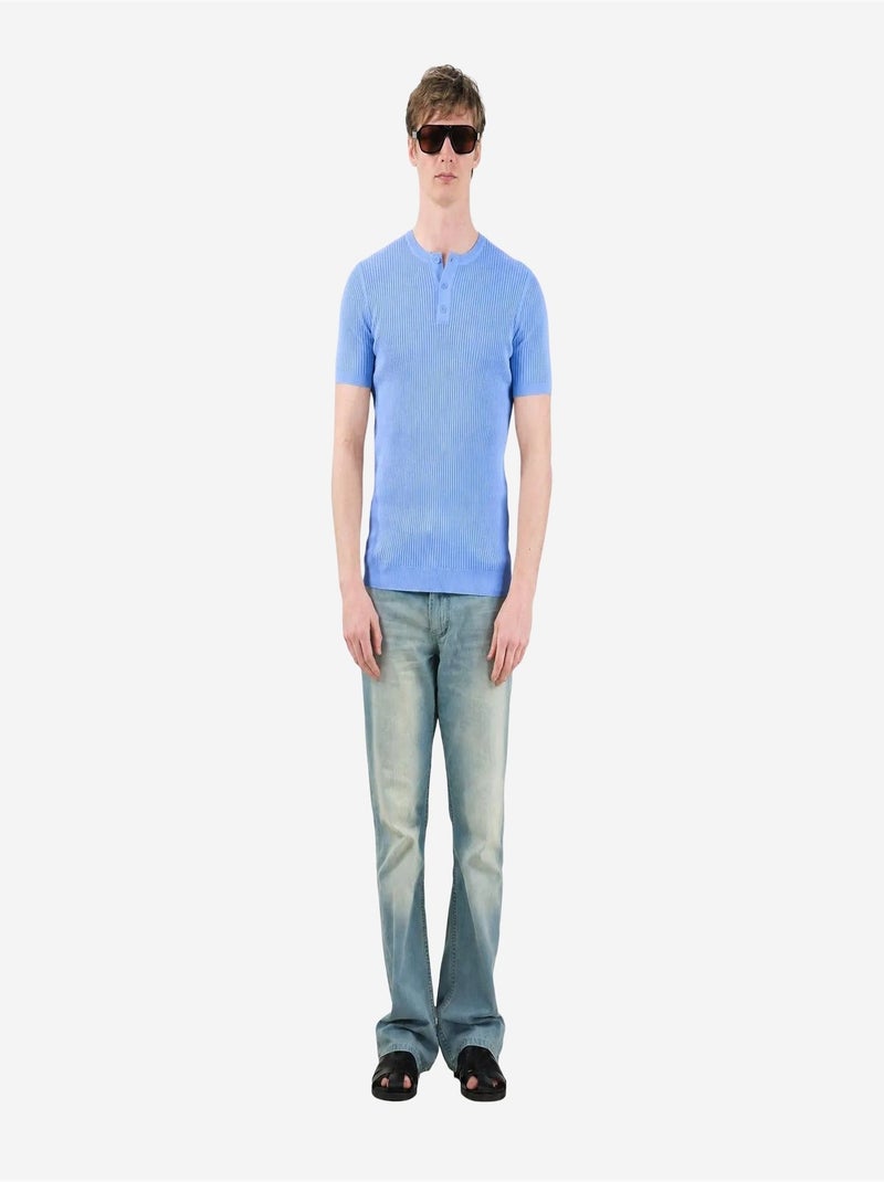 T-shirt homme giesto Bleu ciel - Kiabi