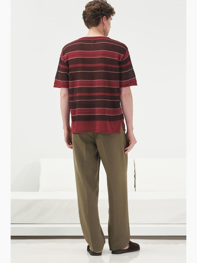 T-shirt homme giesto Rouge bordeaux - Kiabi