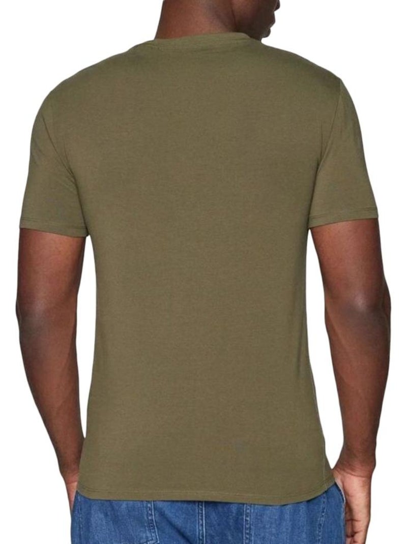 T-shirt Homme Guess Vert kaki clair - Kiabi