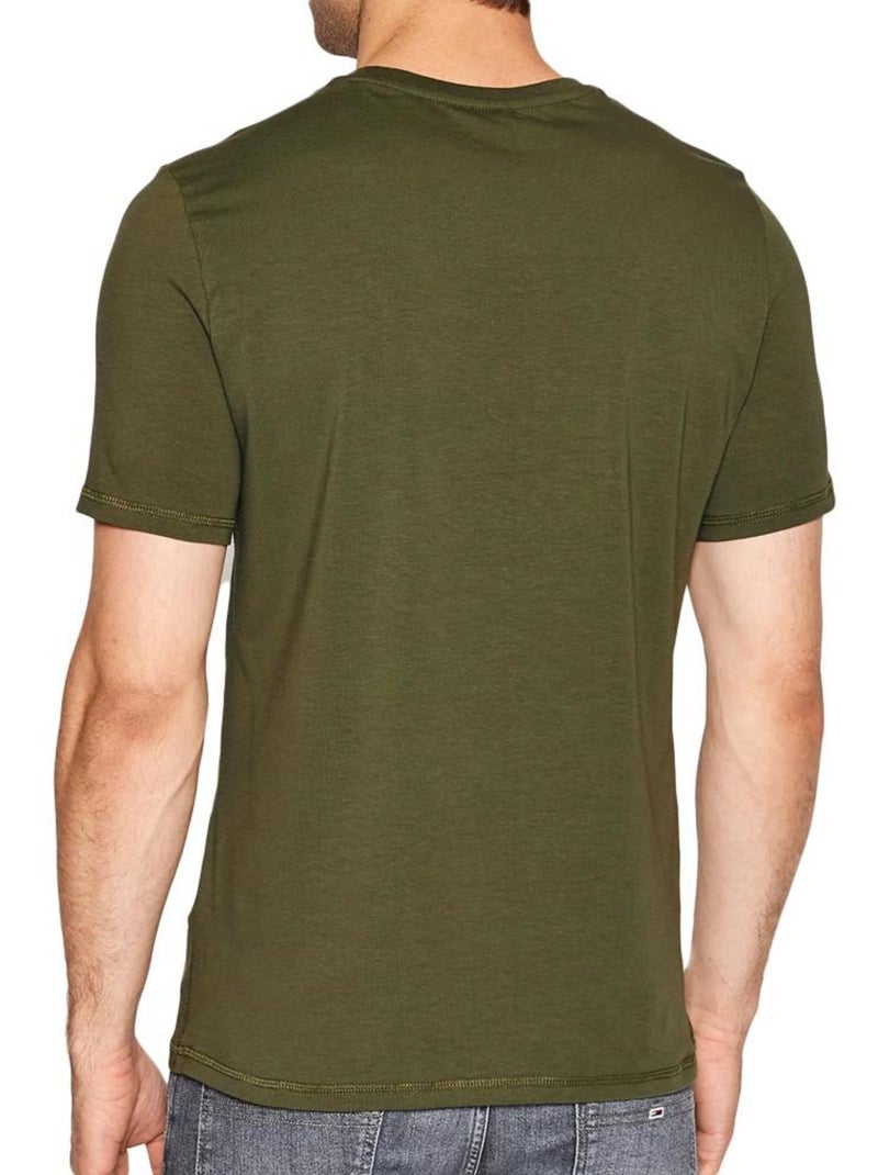 T-shirt Homme Guess Vert kaki clair - Kiabi