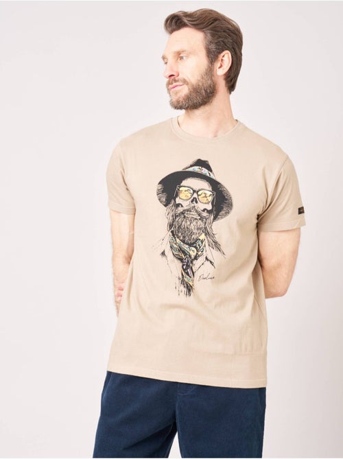 T-shirt homme imprimé crâne cowboy  'Deeluxe' - Kiabi