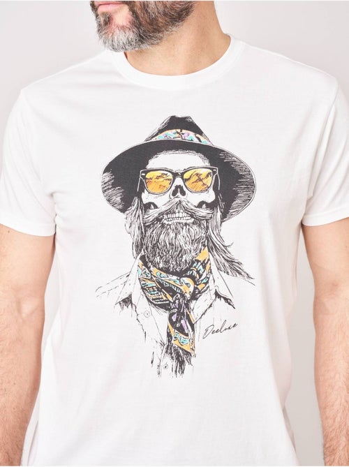 T-shirt homme imprimé crâne cowboy  'deeluxe' - Kiabi