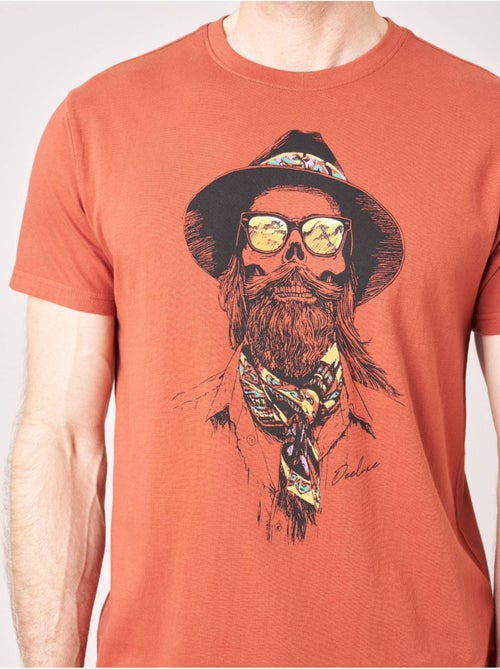 T-shirt homme imprimé crâne cowboy  'Deeluxe' - Kiabi