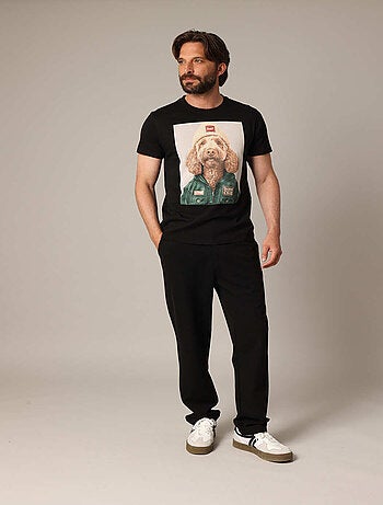 T-shirt homme imprimé original, 100 % coton 'Deeluxe'