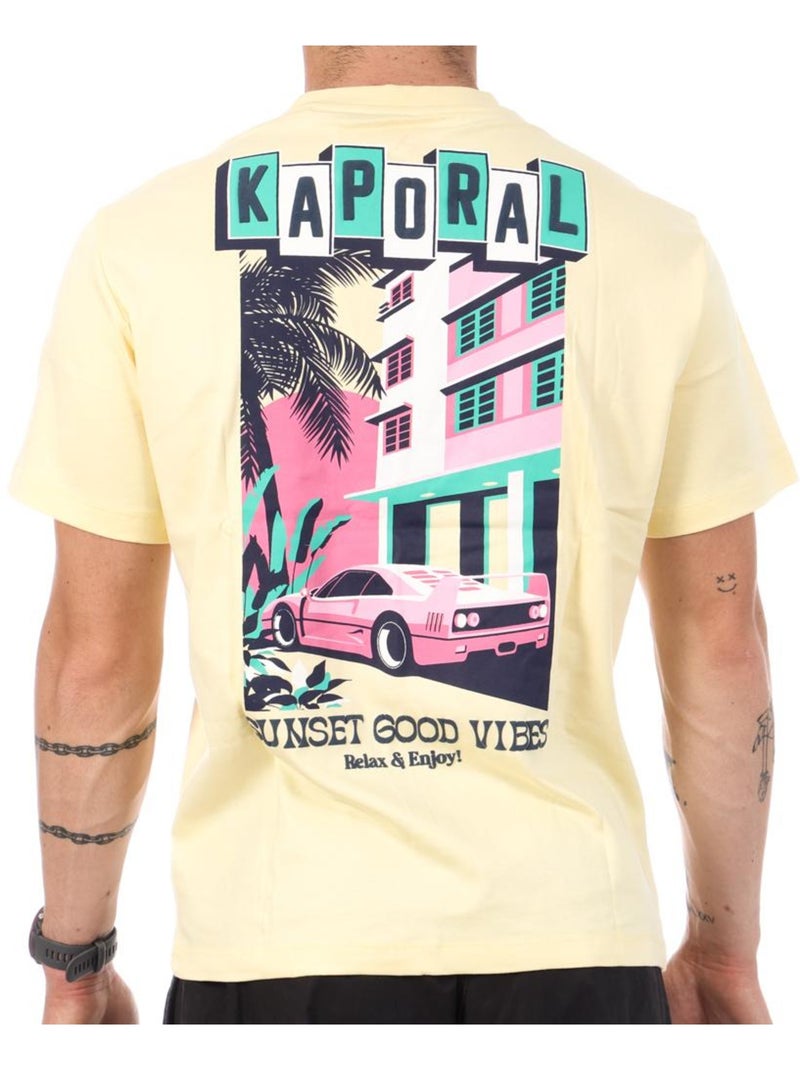 T-Shirt Homme Kaporal Jaune - Kiabi