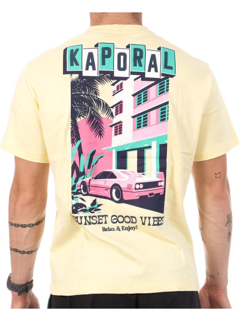 T-Shirt Homme Kaporal Jaune - Kiabi
