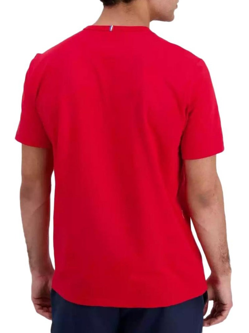 T-shirt Homme Le Coq Sportif Rouge - Kiabi
