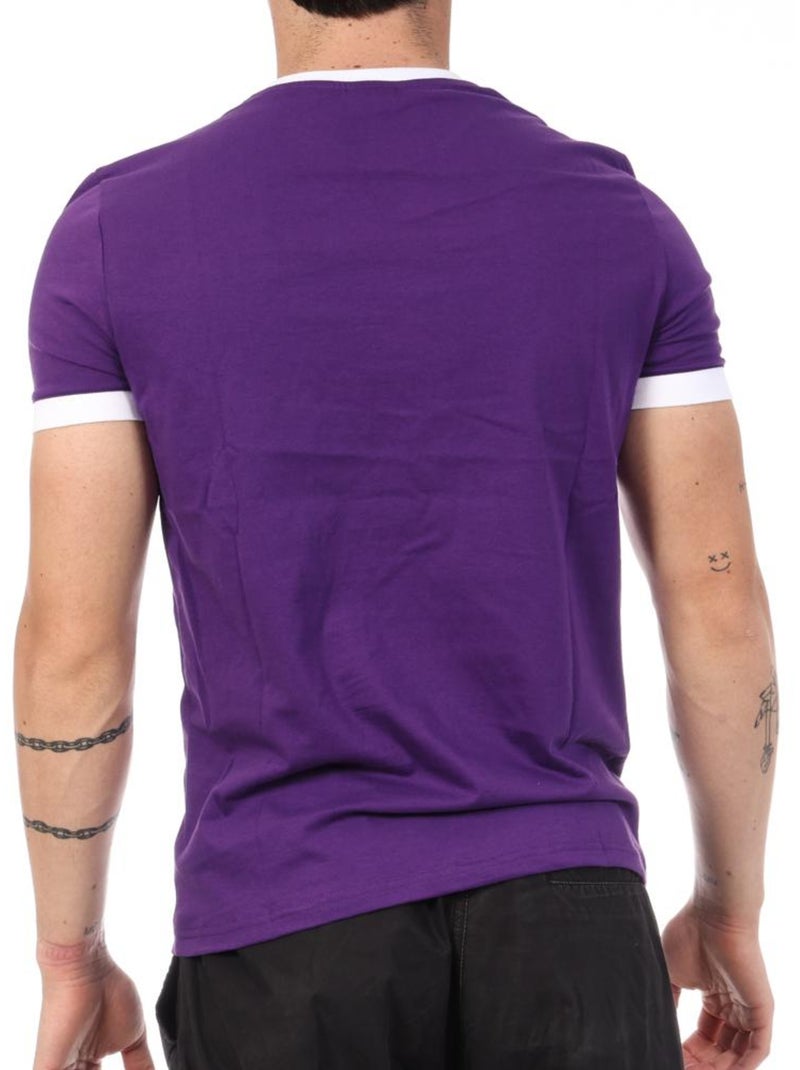 T-Shirt Homme Le Coq Sportif Tee Violet - Kiabi
