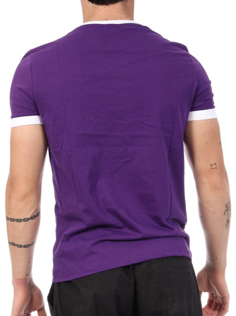 T-shirt homme le coq sportif tee Violet - Kiabi