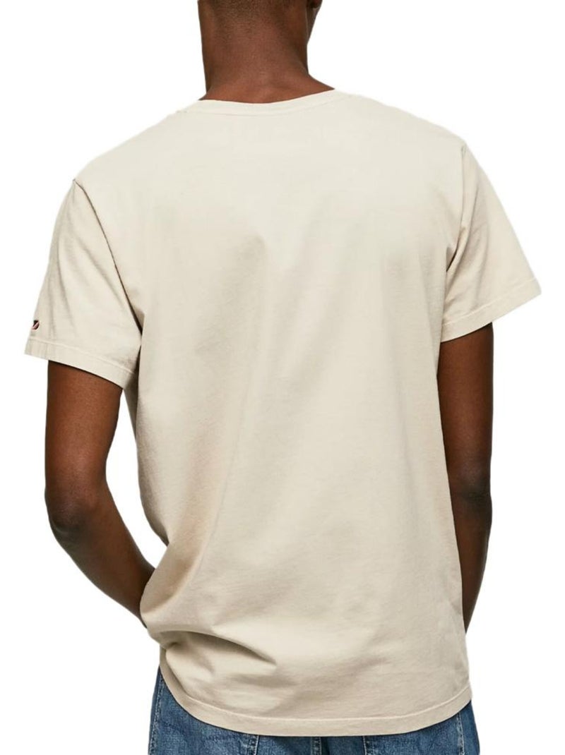 T-shirt Homme Pepe jeans Ecru - Kiabi