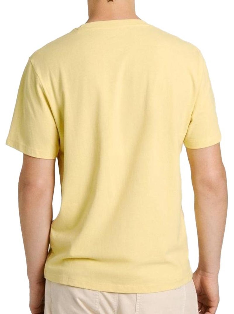 T-shirt Homme Pepe jeans Jaune - Kiabi