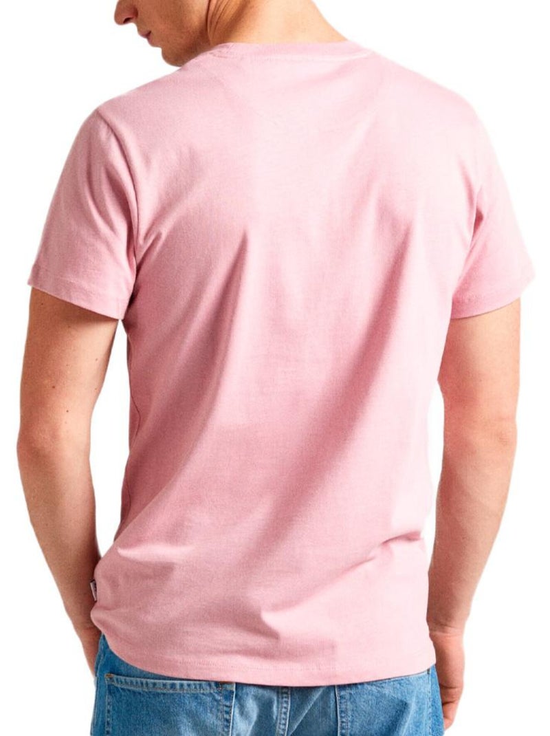 T-shirt Homme Pepe jeans Rose - Kiabi
