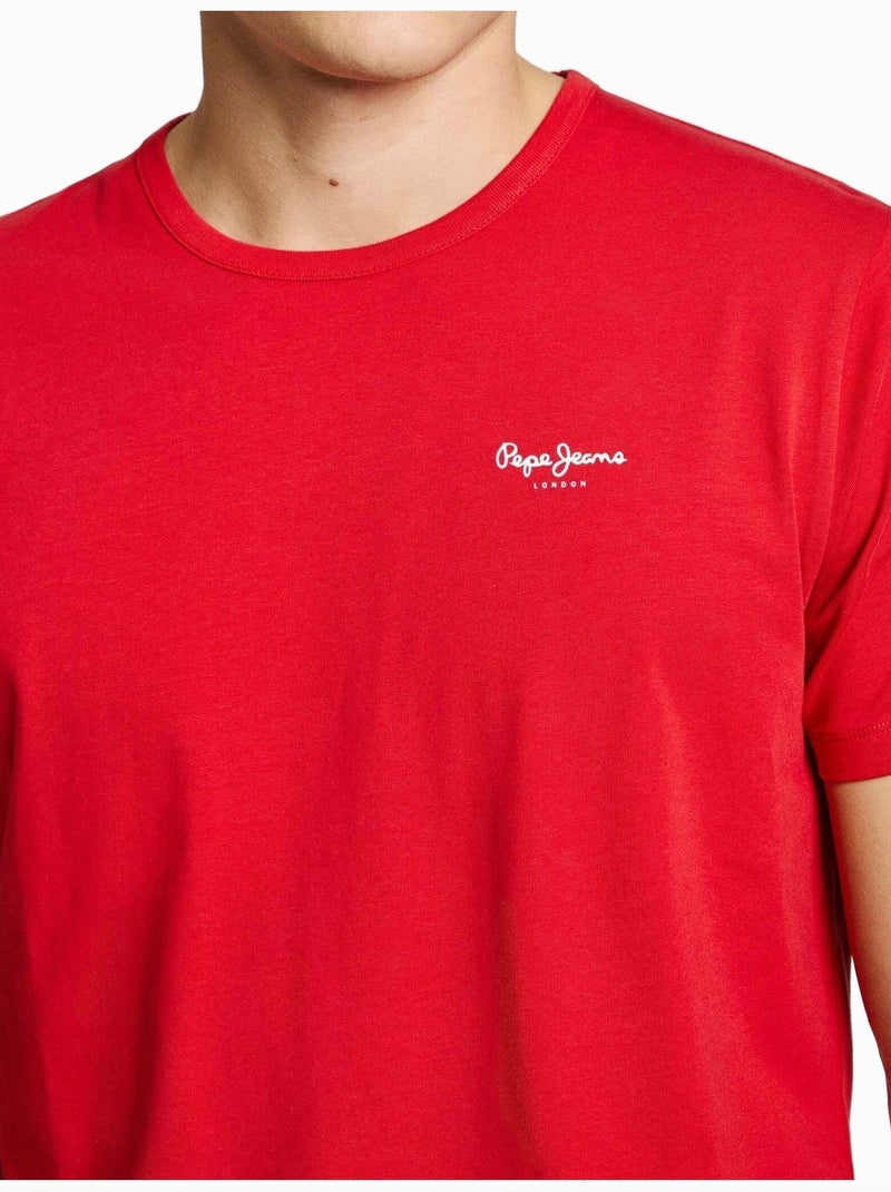 T-shirt Homme Pepe Jeans Rouge - Kiabi