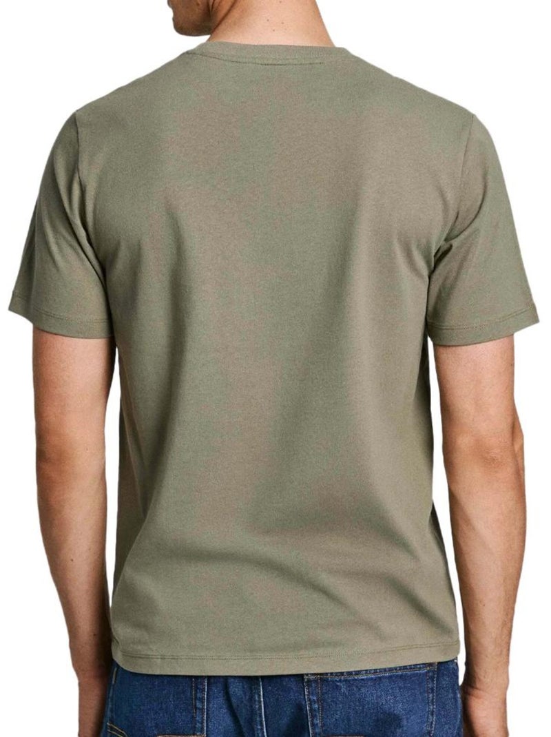 T-shirt Homme Pepe jeans Vert kaki clair - Kiabi