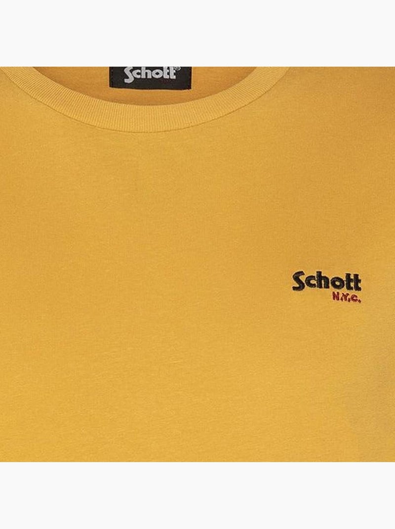 T-Shirt Homme Schott Brode Jaune - Kiabi