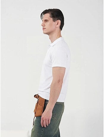 T-shirt homme slim en coton à col rond giesto