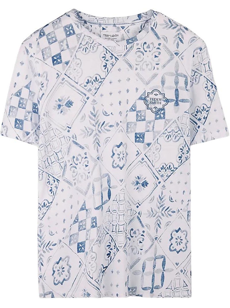 T-shirt homme teddy smith Blanc - Kiabi