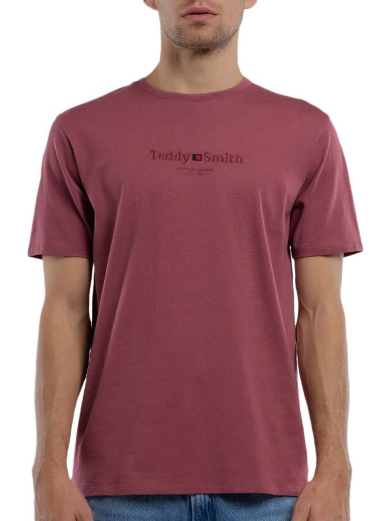 T-shirt homme teddy smith Bordeaux - Kiabi