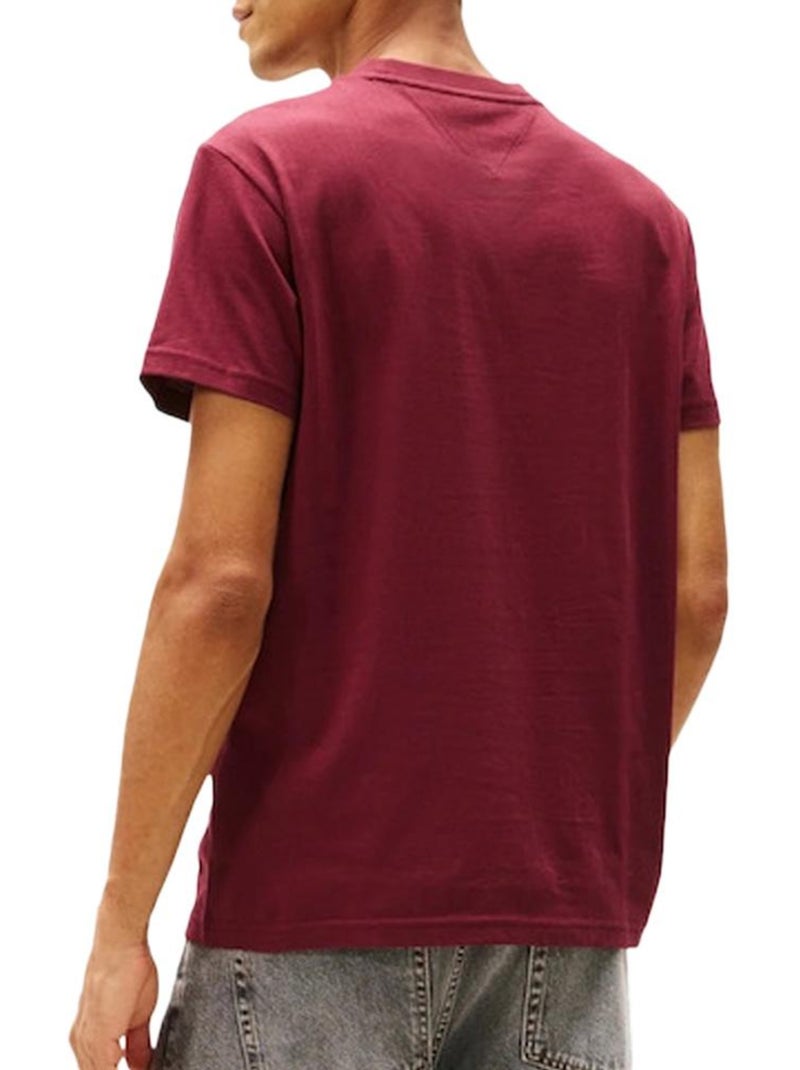 T-shirt homme tommy hilfiger Bordeaux - Kiabi