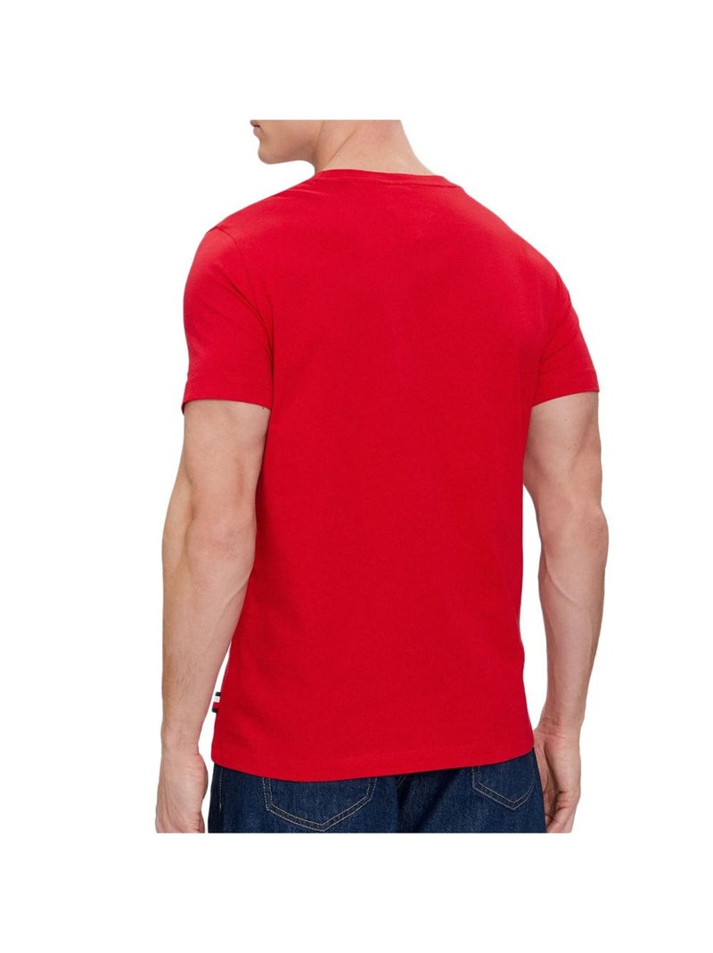 T-shirt Homme Tommy Hilfiger Small Hilfiger Rouge - Kiabi