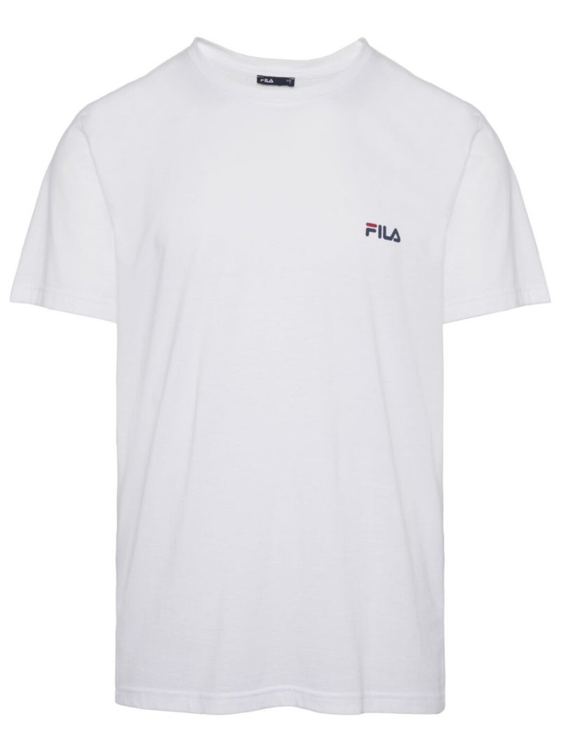 T-shirt homme uni 100% coton Fila Fila Blanc - Kiabi
