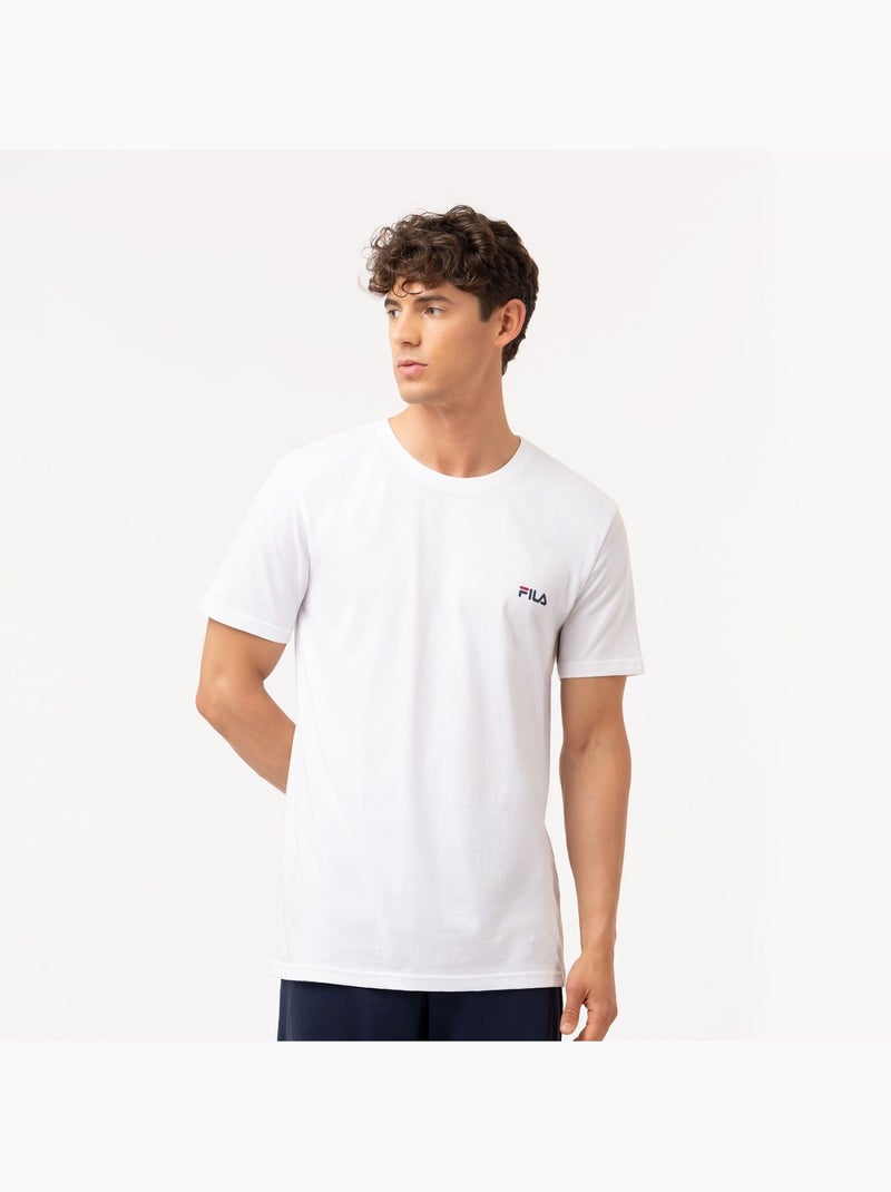 T-shirt homme uni 100% coton Fila Fila Blanc - Kiabi