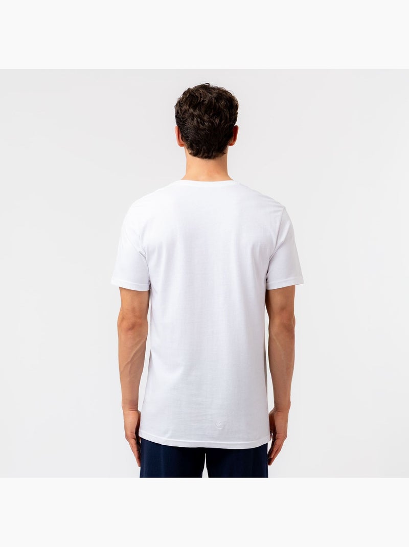 T-shirt homme uni 100% coton Fila Fila Blanc - Kiabi