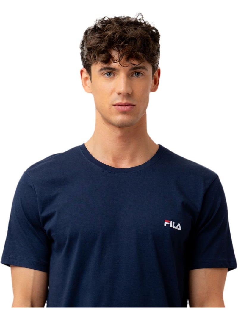 T-shirt homme uni 100% coton Fila Fila Bleu - Kiabi