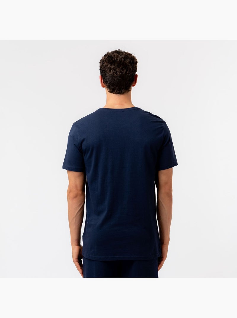 T-shirt homme uni 100% coton Fila Fila Bleu - Kiabi
