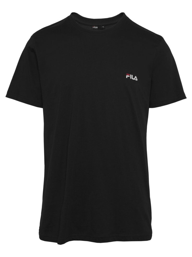 T-shirt homme uni 100% coton Fila Fila Noir - Kiabi
