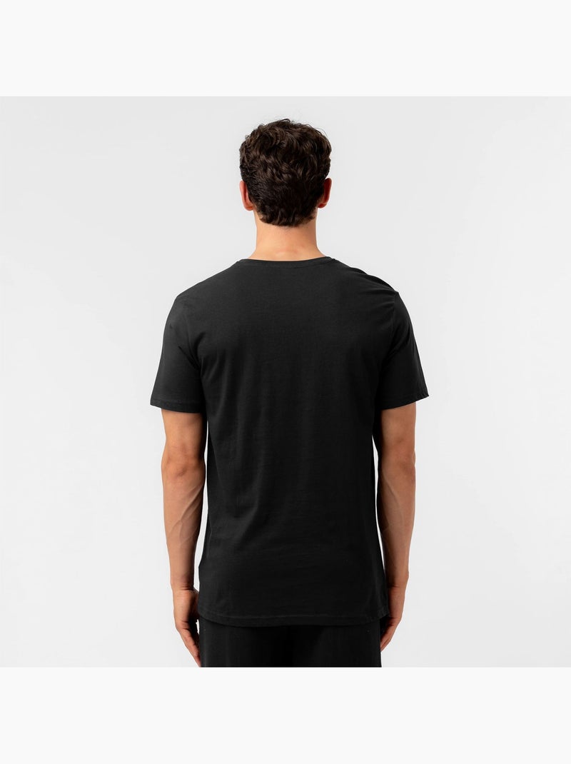 T-shirt homme uni 100% coton Fila Fila Noir - Kiabi