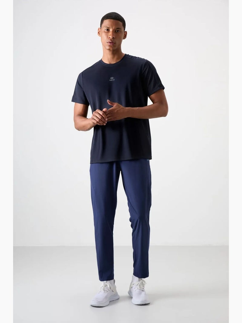 T-shirt homme uni à col rond et manches courtes tommy Bleu marine - Kiabi