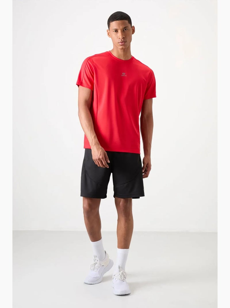T-shirt homme uni à col rond et manches courtes tommy Rouge - Kiabi