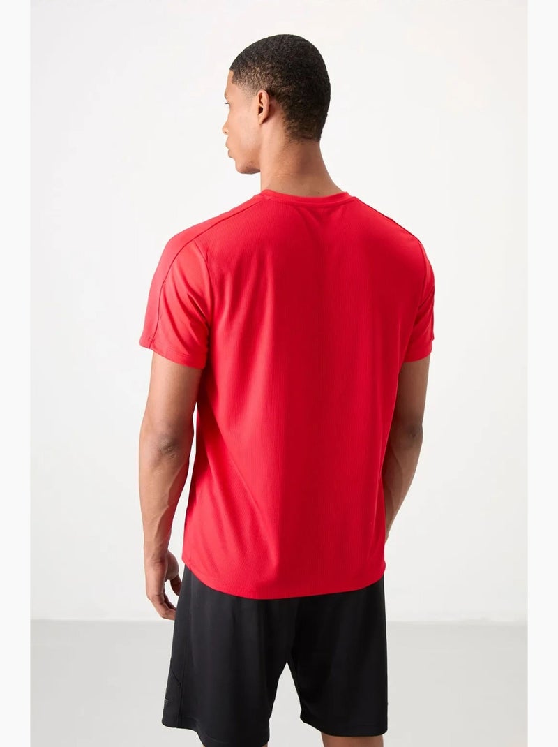 T-shirt homme uni à col rond et manches courtes tommy Rouge - Kiabi