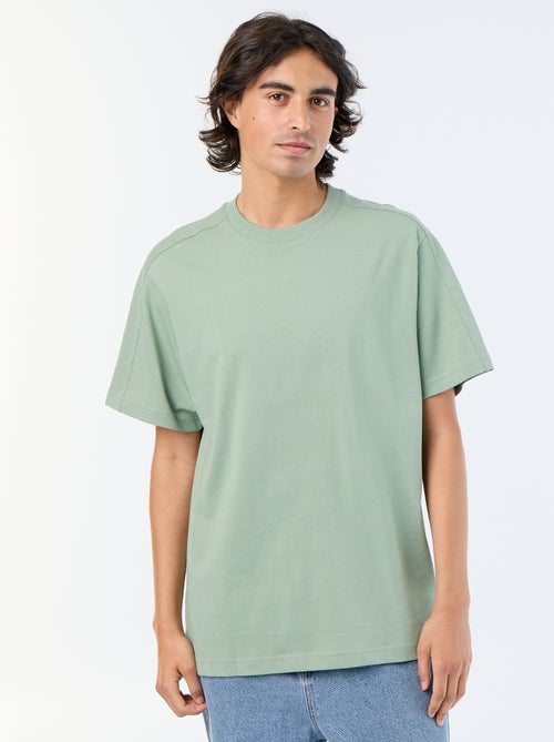T-shirt homme uni à col rond - Kiabi