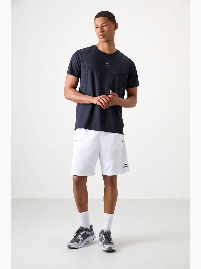 T-shirt homme uni, col rond tommy Bleu marine - Kiabi
