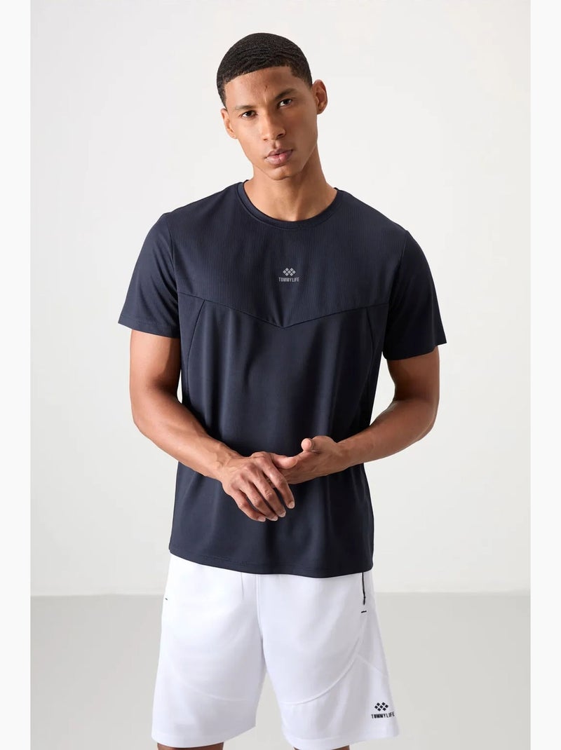 T-shirt homme uni, col rond tommy Bleu marine - Kiabi