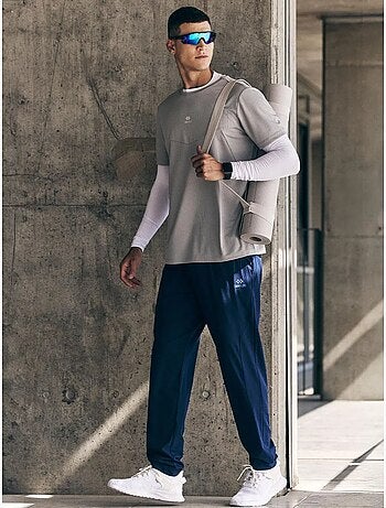 T-shirt homme uni, col rond tommy