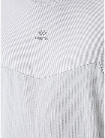 T-shirt homme uni, col rond tommy