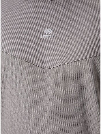 T-shirt homme uni, col rond tommy