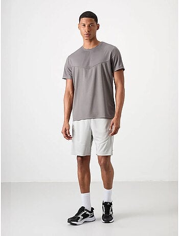 T-shirt homme uni, col rond tommy