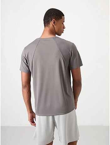 T-shirt homme uni, col rond tommy