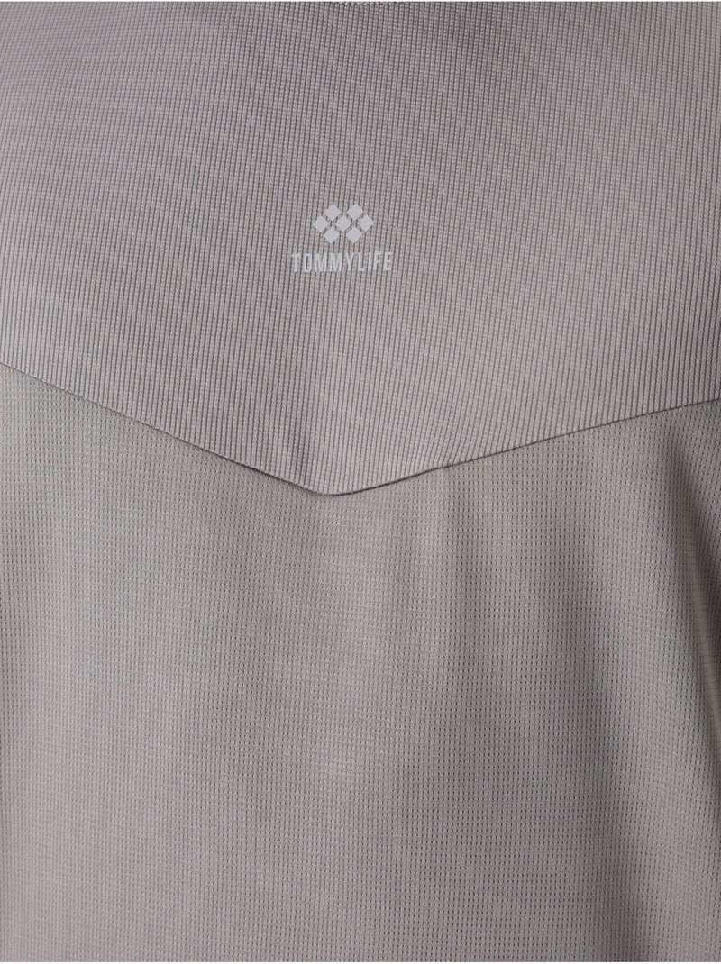 T-shirt homme uni, col rond tommy Gris - Kiabi
