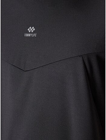 T-shirt homme uni, col rond tommy